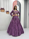 PC 538 Chinon With Embroidery Thread And Sequence Work Lehenga With Blouse And Jacket Wholesale Clohing Distributors In India